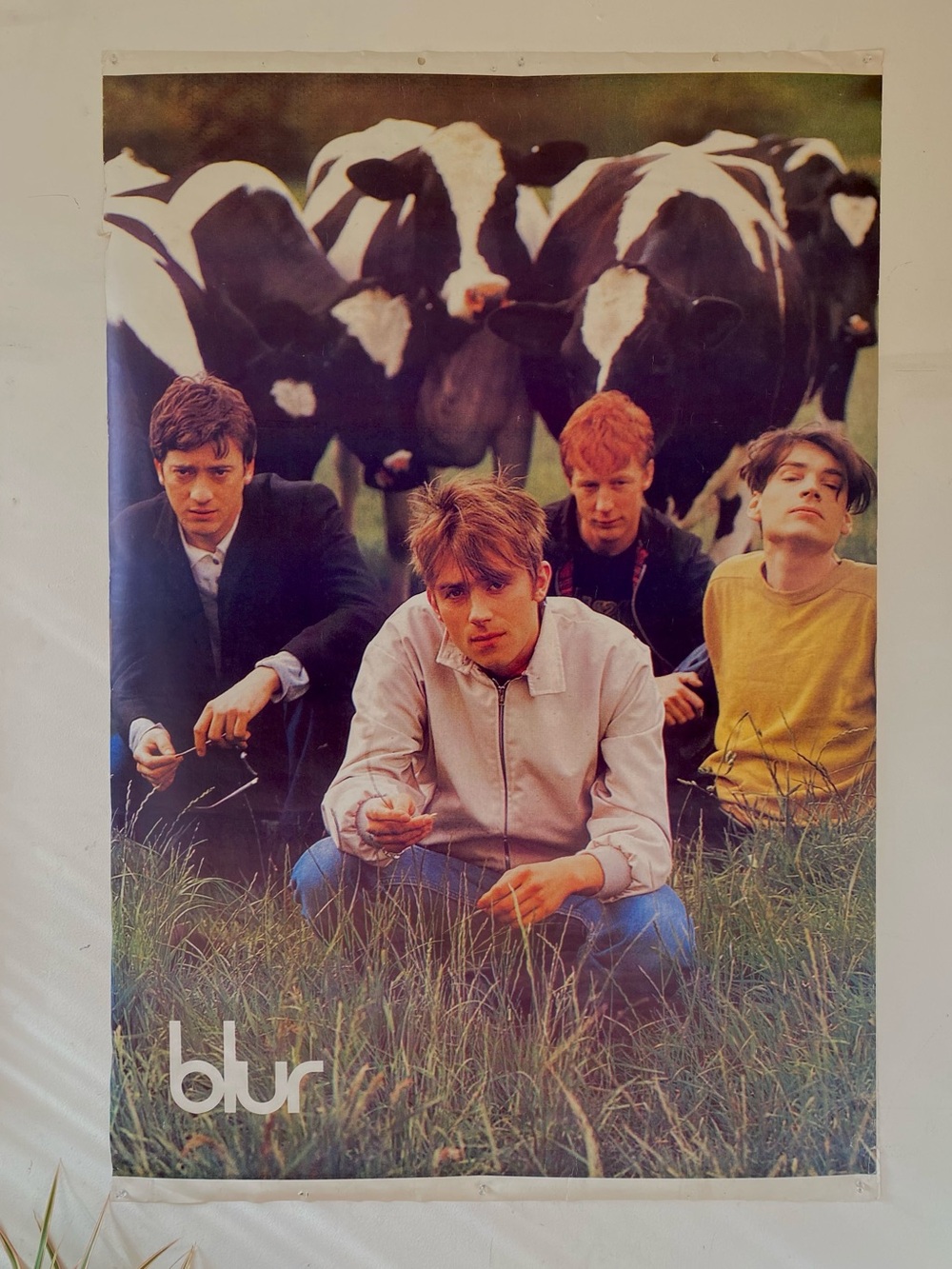 RARE VTG Blur London Subway Poster Art Print / 1993 (57”x35”)